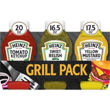 Heinz Tomato Ketchup, Sweet Relish & Yellow Mustard Grill Pack, 3 ct Pack