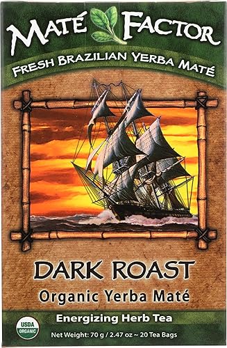 THE MATE FACTOR Dark Roast Yerba Mate Teabags, 20 CT