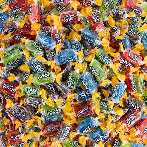 Assorted Flavored Jolly Hard Candy Bulk- Assorted Flavors- Rancher Candy Variety Mix- Individually Wrapped for Freshness (1 Pound)