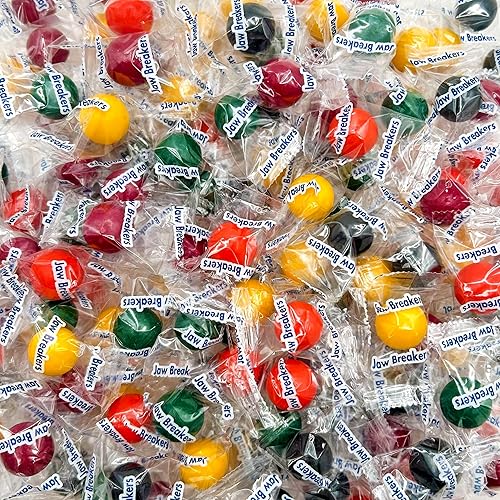 Jawbreakers Hard Candy | 1 Pound Bag - Approx. 75 Count | Fruit Flavored Assortment