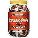 Bali's Best Espresso Candy, 1 Pound Jar, Individually Wrapped Hard Candy with Espresso Filled Center, Made with Real Sumatran Coffee, Halal