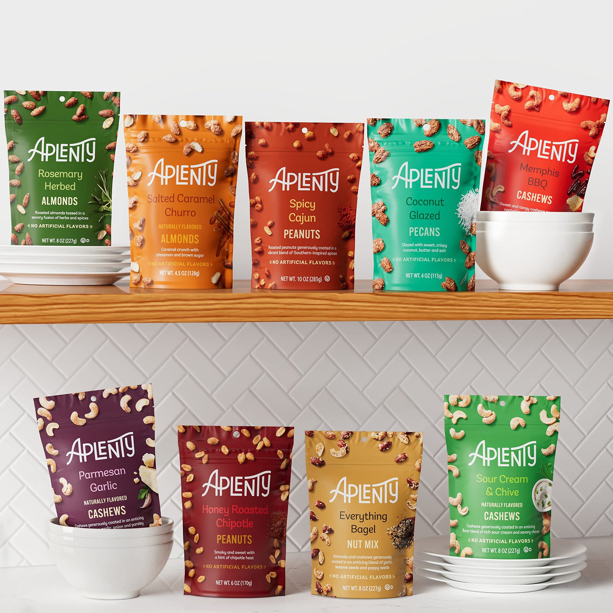 Amazon Brand - Aplenty, Parmesan Garlic Cashews, 8 oz