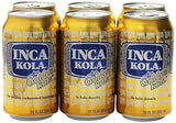 Inca Kola Golden Carbonated Beverage Soda - la kola dorada - 12 oz cans - 6pk