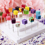 Hard Candy Cube Lollipop Suckers: Individually Wrapped Flavored Sucker Pack by Espeez - Old Fashioned Square Party Pops in Bulk - Cinnamon, 100 Count