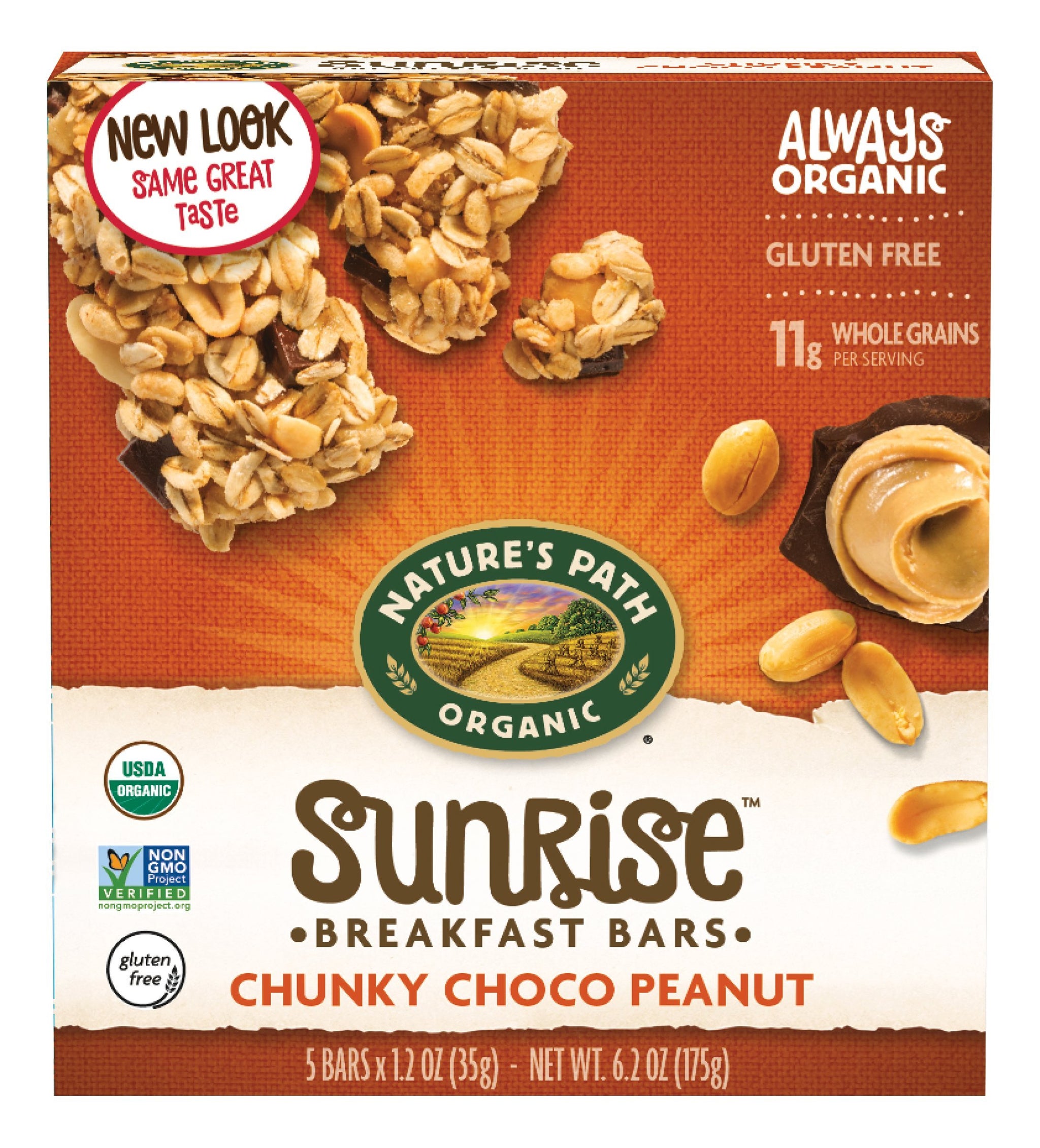 Nature's Path Organic Granola Bars, Peanut Choco, 5 Count