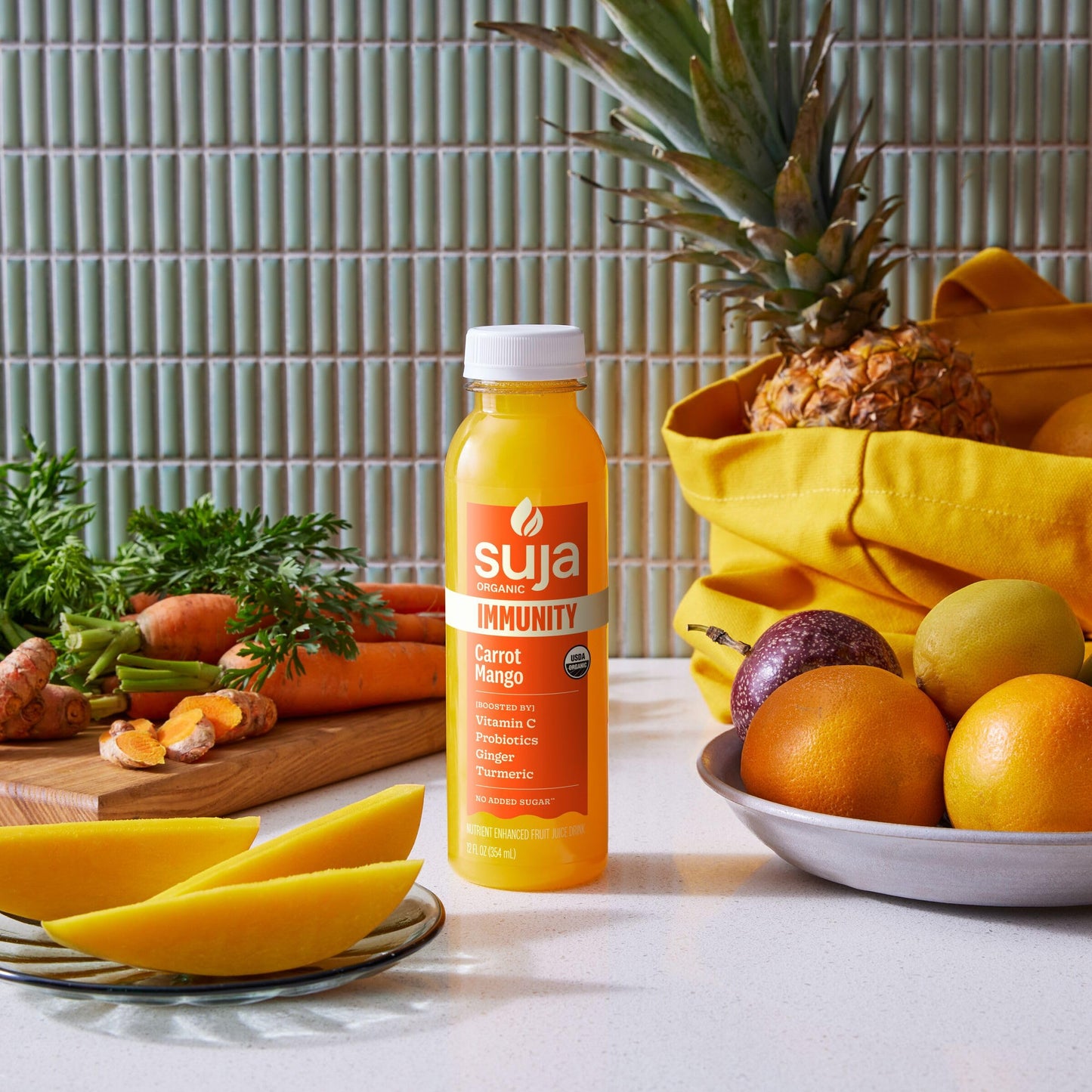 Suja Organic Immunity Carrot Mango Cold Pressed Juice, 12 fl oz Bottle