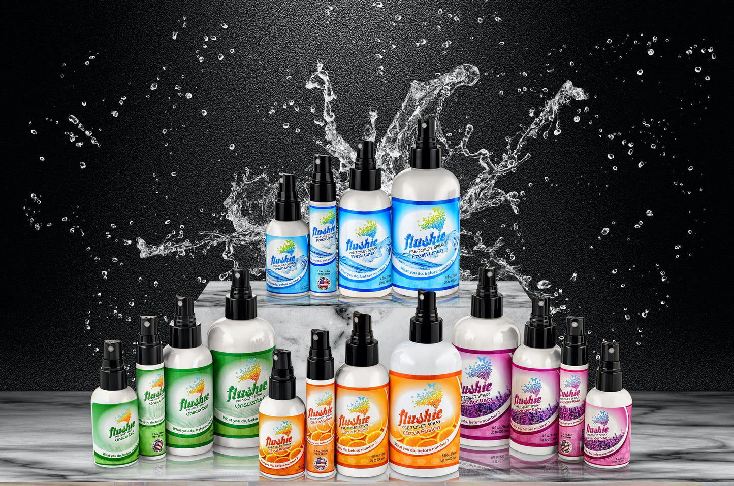 Flushie Pre-Toilet Sprays for Poop Travel Size Toiletries Bathroom Spray for Poop Spray for Toilet Deodorizer Traveling Essentials Poop deodorizer