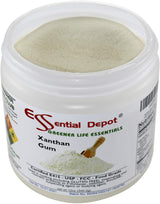 Essential Depot Xanthan Gum 12 oz. Powder USP FCC Food Grade - Gluten Free Cooking - Safety Sealed HDPE Container with Resealable Cap