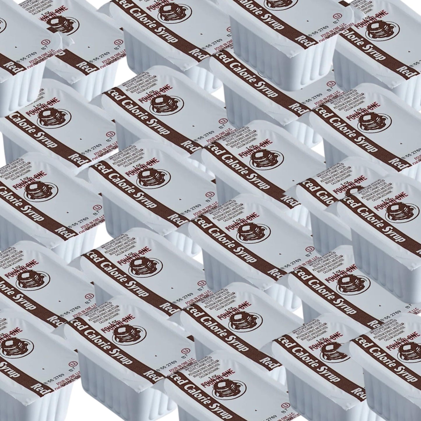 Sugar Free Pancake Syrup Cups - 30 Pack (1 oz Each) | Low Calorie Breakfast Syrup, Maple, Single Serve Portion Control for Pancakes, Waffles, French