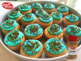Bakers Choice Metallic Gold Sprinkles for Baking - Jimmies Sprinkles for Ice Cream Toppings - Dairy Free, Kosher 2.8 oz.