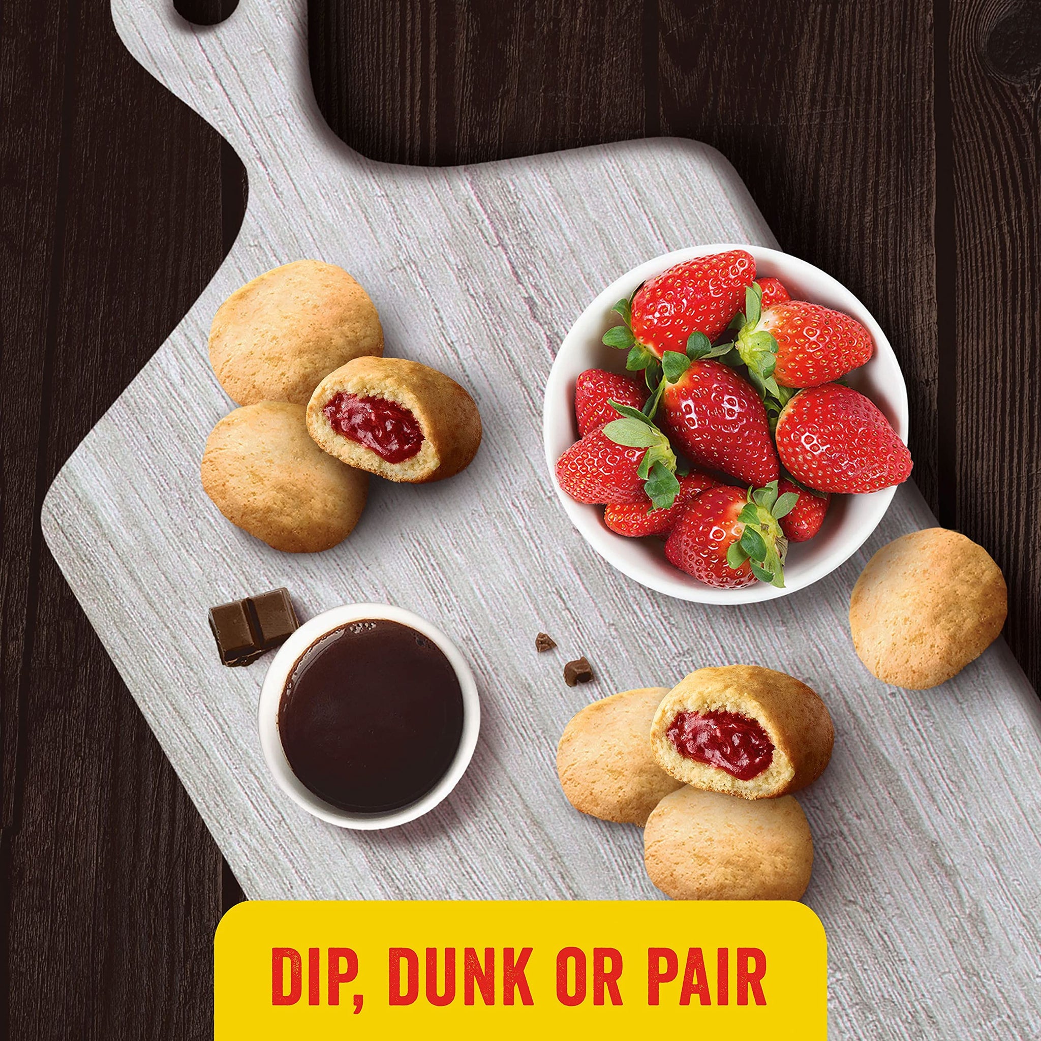 Eggo Stuffed Pancake Bites, Frozen Breakfast, All Day Kids Snacks, Strawberry, 10.15oz Box (18 Pancake Bites)