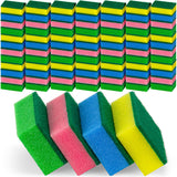 DecorRack 80 Kitchen Sponges, Heavy Duty Dish Sponges, Household Cleaning, Bathroom, Car Wash - Bulk Pack, Multicolor (Pack of 80)