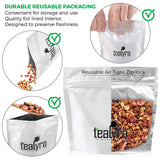 Tealyra - Tropical Harvest - Fruity Herbal Loose Leaf Tea - Dragon Fruit - Sea Buckthorn - Goji - Pineapple - Cranberry - Caffeine Free - Hot or Iced