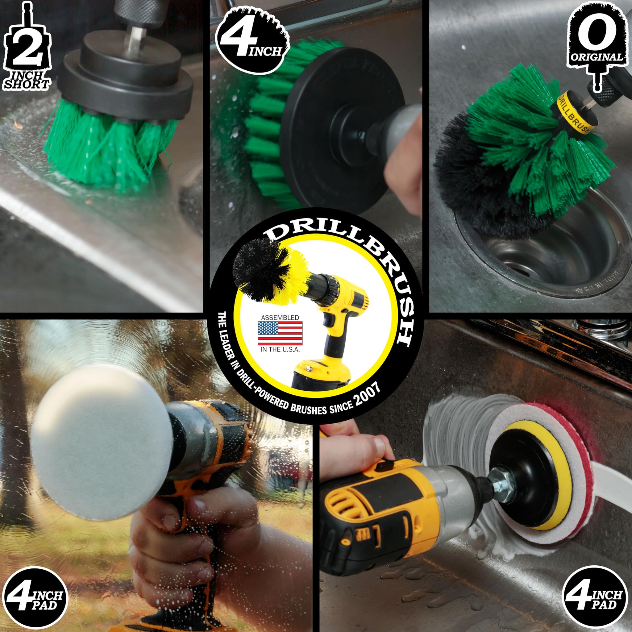 Electric Spin Scrubber Kitchen Cleaning Set with Multi-Purpose Cleaner Paste - Lemon Lime Scented, Stainless Steel Appliance, Oven, Stove Top