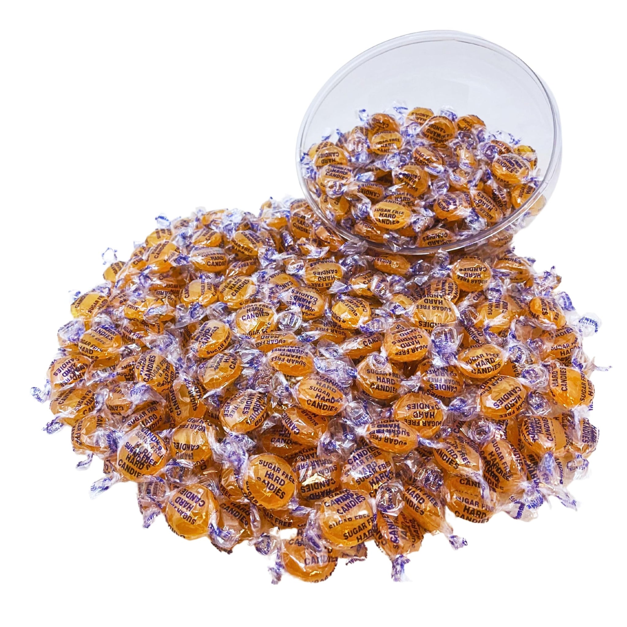 Sugar Free Butterscotch Hard Candy 1 lb Bag Individually Wrapped Gluten Free, Keto And Diabetic Friendly Gourmet Butterscotch Flavored Candies (16oz)