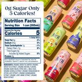Juni Sparkling Adaptogen Drink with Ashwagandha, Lion’s Mane & Reishi Mushrooms, Zero Sugar, 5 Calories, Organic, Raspberry 12 Fl Oz