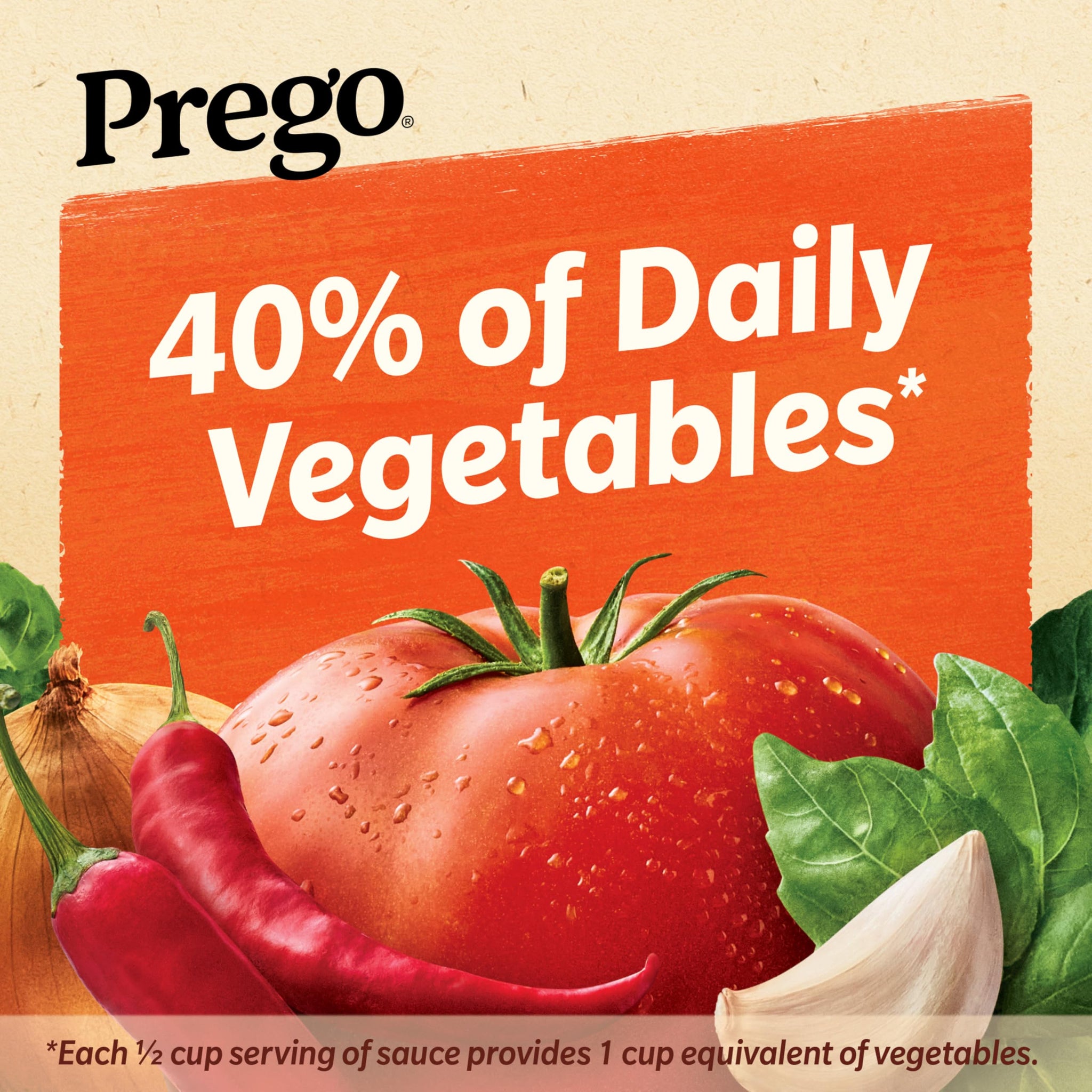 Prego Spicy Marinara Pasta Sauce, 24 oz Jar
