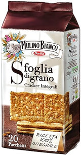 Mulino Bianco Sfoglia Di Grano Integrali Crackers (500 Gr) - Mulino Bianco Wholemeal Crackers (500g)