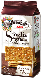 Mulino Bianco Sfoglia Di Grano Integrali Crackers (500 Gr) - Mulino Bianco Wholemeal Crackers (500g)