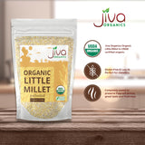 Jiva Organics Little Millet 2 LB Bag | Whole Grain, Gluten-Free & Organic | Rich in Fiber & Essential Nutrients for Healthy Cooking