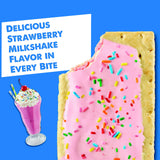 Pop-Tarts, Breakfast Toaster Pastries, Frosted Strawberry Milkshake, 10.159lb Case (48 Count)