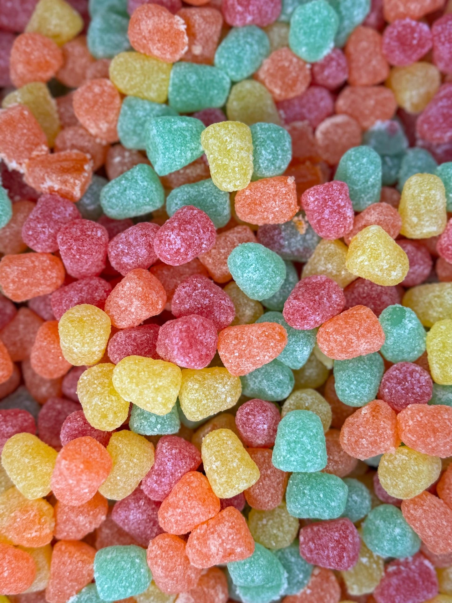 Sour Drops Chews Candy Snack Vegan Sour Gummies in Assorted Flavor Vegan Gluten Free (1 lb)