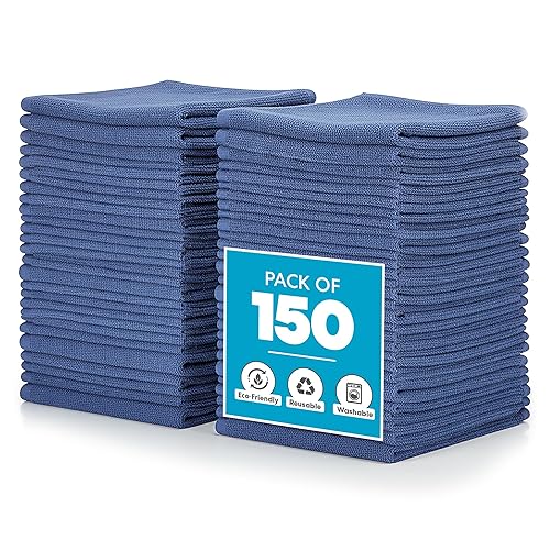 Simpli-Magic 79186 Shop Towels 14"x12", Pack of 150, Blue
