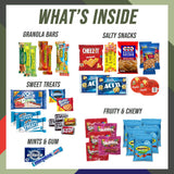 Military Encouragement - Snack Box (40 Piece Variety Gift Basket Care Package) Peanuts, Candy, Chips, Granola Bars & More - My Hero Crate