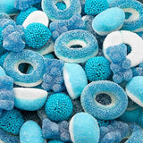 Blue Candy Mix | 1-Pound Bag | Blue Raspberry Candy | Sweet & Sour Gummies for Gender Reveal | Baby Shower Party Favors for Boy | Gummi Bears