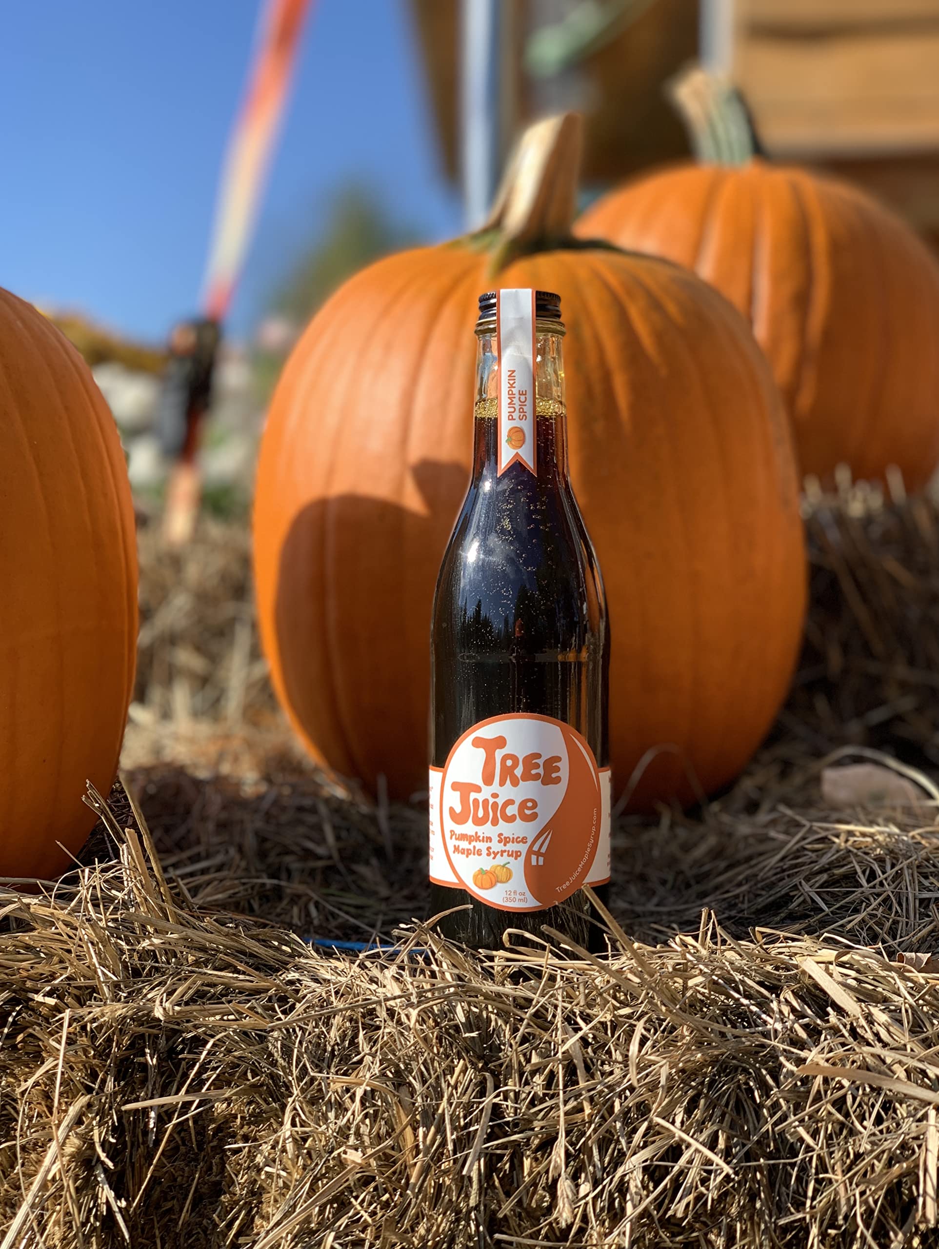 Tree Juice Pumpkin Spice Maple Syrup | All Natural, Non GMO, Vegan, Gluten Free, Vegetarian, Paleo | 12 Ounce Bottle