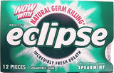 Eclipse Sugar Free Spearmint Gum, 12-Count
