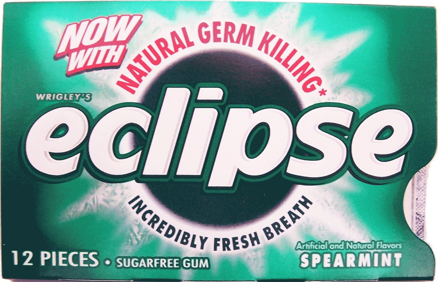 Eclipse Sugar Free Spearmint Gum, 12-Count