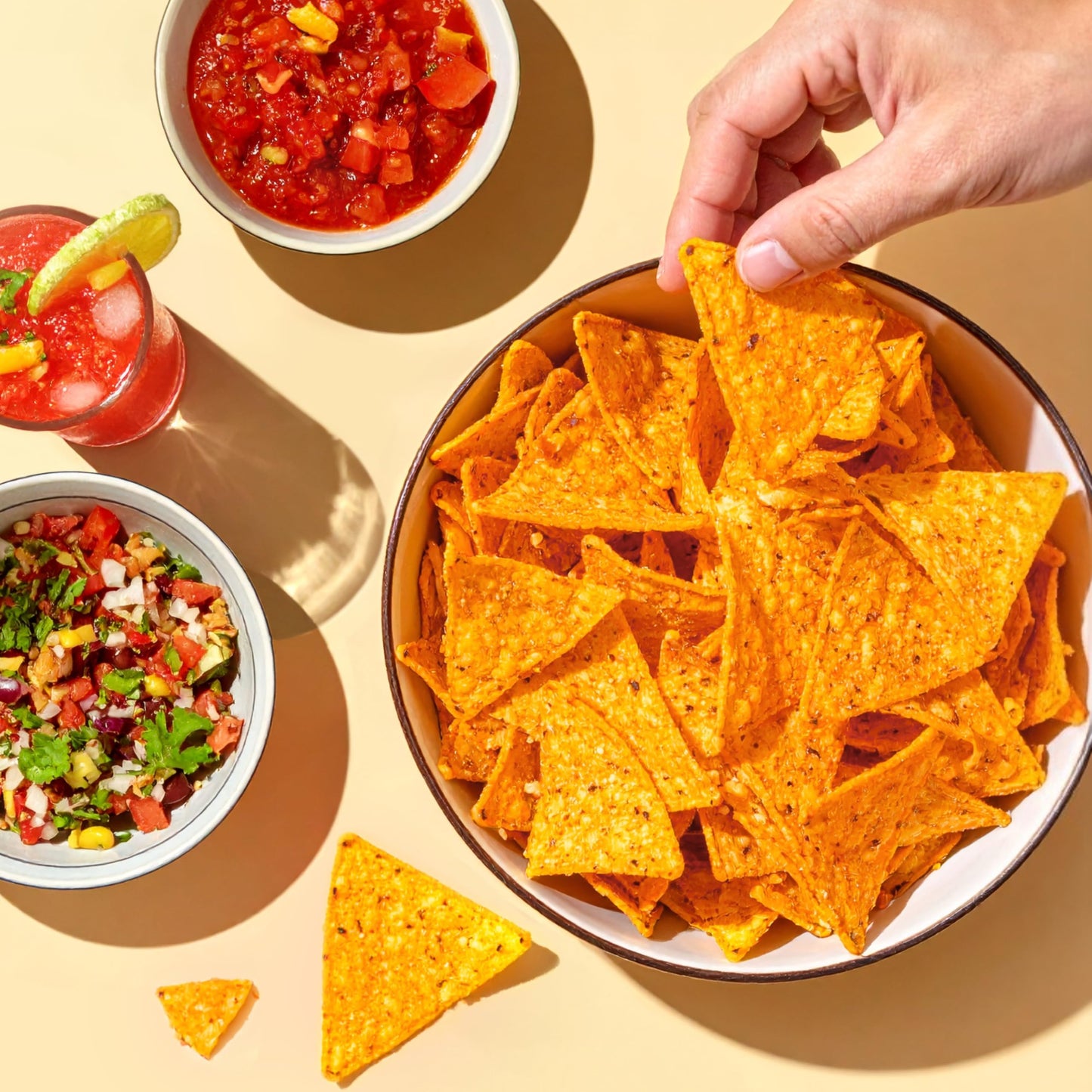 LATE JULY Snacks Nacho Cheese Tortilla Chips, 6 Oz Bag