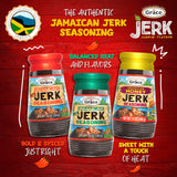 Grace Jamaican Honey Jerk Seasoning (Two 12 Oz Jars) - Caribbean Jerk Mix for Chicken & Oxtail