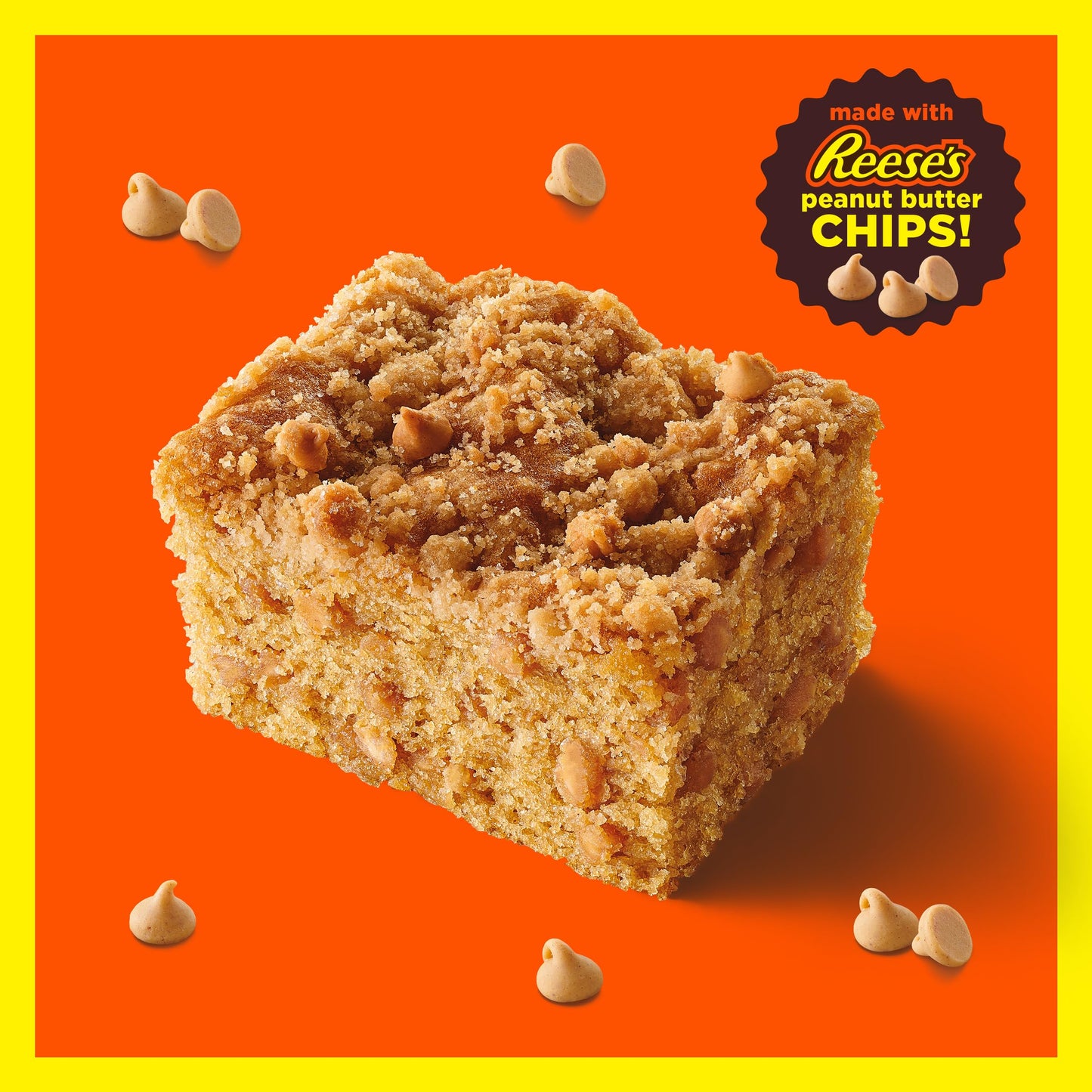 Betty Crocker REESE'S Peanut Butter Coffee Cake Mix with Mini REESE'S Peanut Butter Chips and Brown Sugar Streusel Topping, 14.2 oz