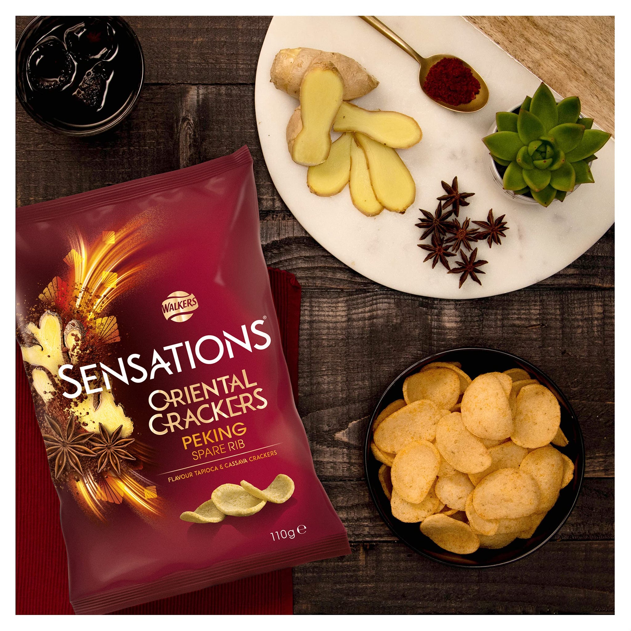 Sensations Peking Spare Rib Crackers 110g