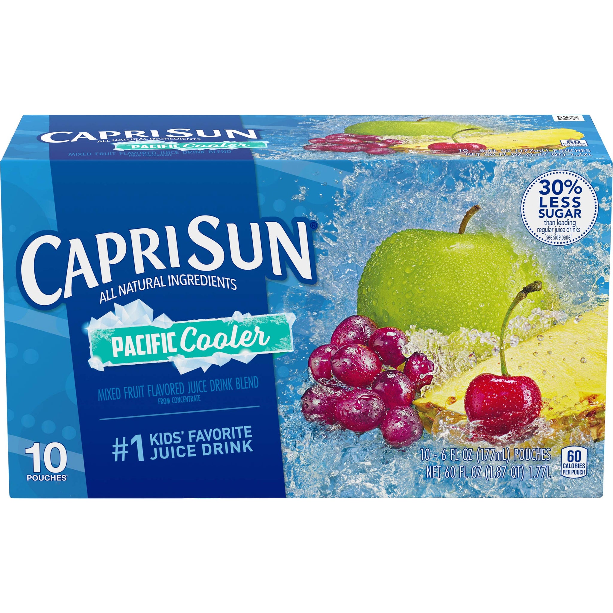 Capri Sun Pacific Cooler Mixed Fruit Flavored Juice Drink Blend, 6 Fl Oz (Pack of 10)