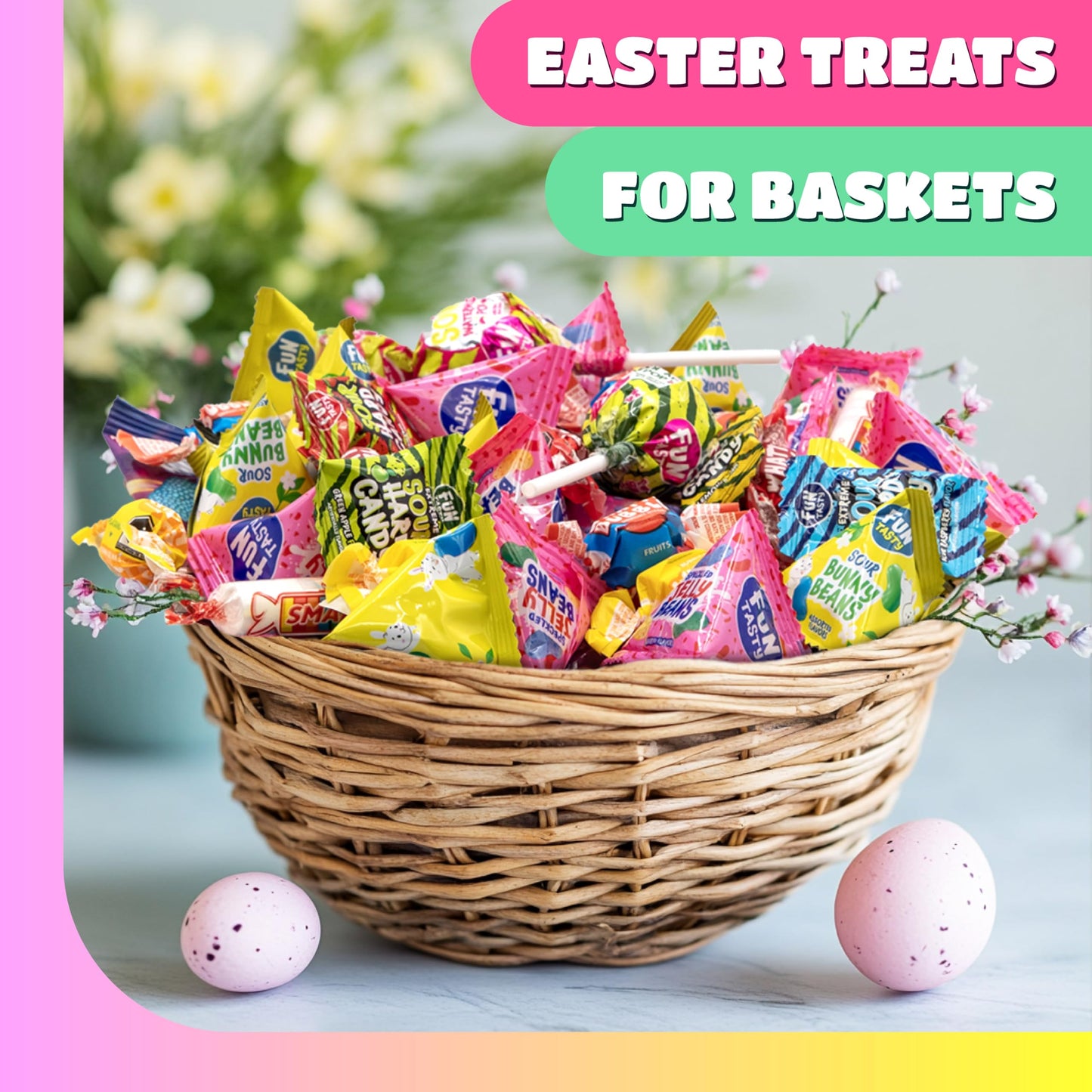 Assorted Party Candy - 2 Pound Pack - Candy for Goodie Bags & Holiday Buffets - Party Favors Individually Wrapped - Jelly Beans, Gum, Lollipops