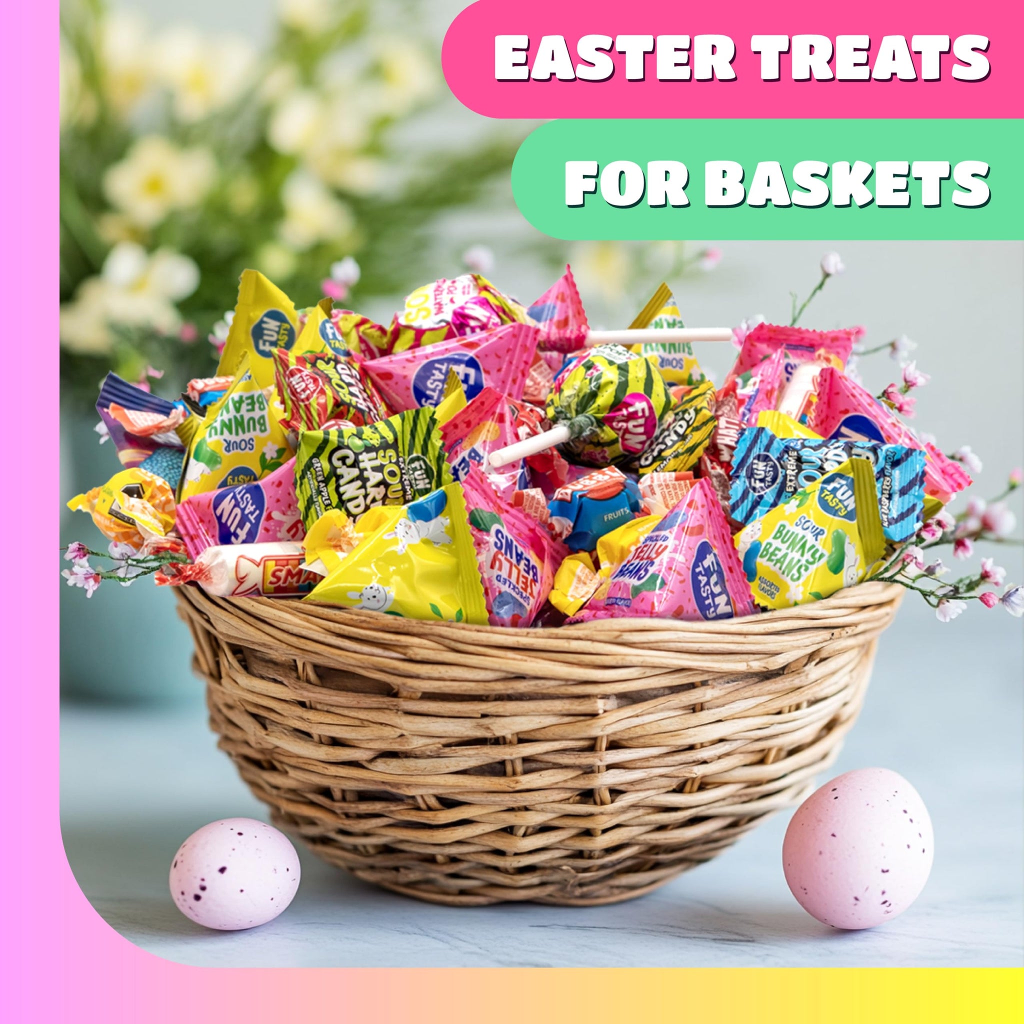 Assorted Party Candy - 2 Pound Pack - Candy for Goodie Bags & Holiday Buffets - Party Favors Individually Wrapped - Jelly Beans, Gum, Lollipops