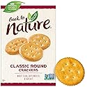 Back to Nature Classic Round Crackers - Dairy Free, Non-GMO, Made with Wheat Flour & Sea Salt, Delicious & Quality Snacks, 8.5 Ounce (Pack of 6)