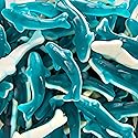 Blue Sharks Gummy Candy | 2-Pound Bag | Gummy Fish | Blue Raspberry Flavor | Shark Candy for Parties, Buffets, Goodie Bags, and Ocean Themed Events |