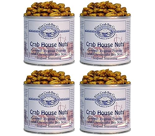Blue Crab Bay Co. Crab House Nuts, 12-Ounce Packages (Pack of 4)