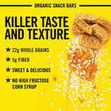 Dave's Killer Bread Oat-Rageous Honey Almond Organic Snack Bars, 12 Individually Wrapped Snack Bars (Pack of 1)
