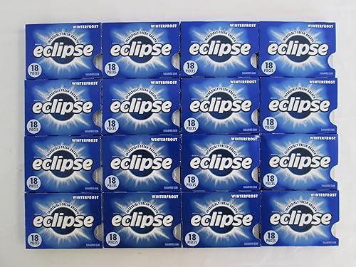 Eclipse Winterfrost, Sugar-free Gum: 16 Pack of 18 Pieces