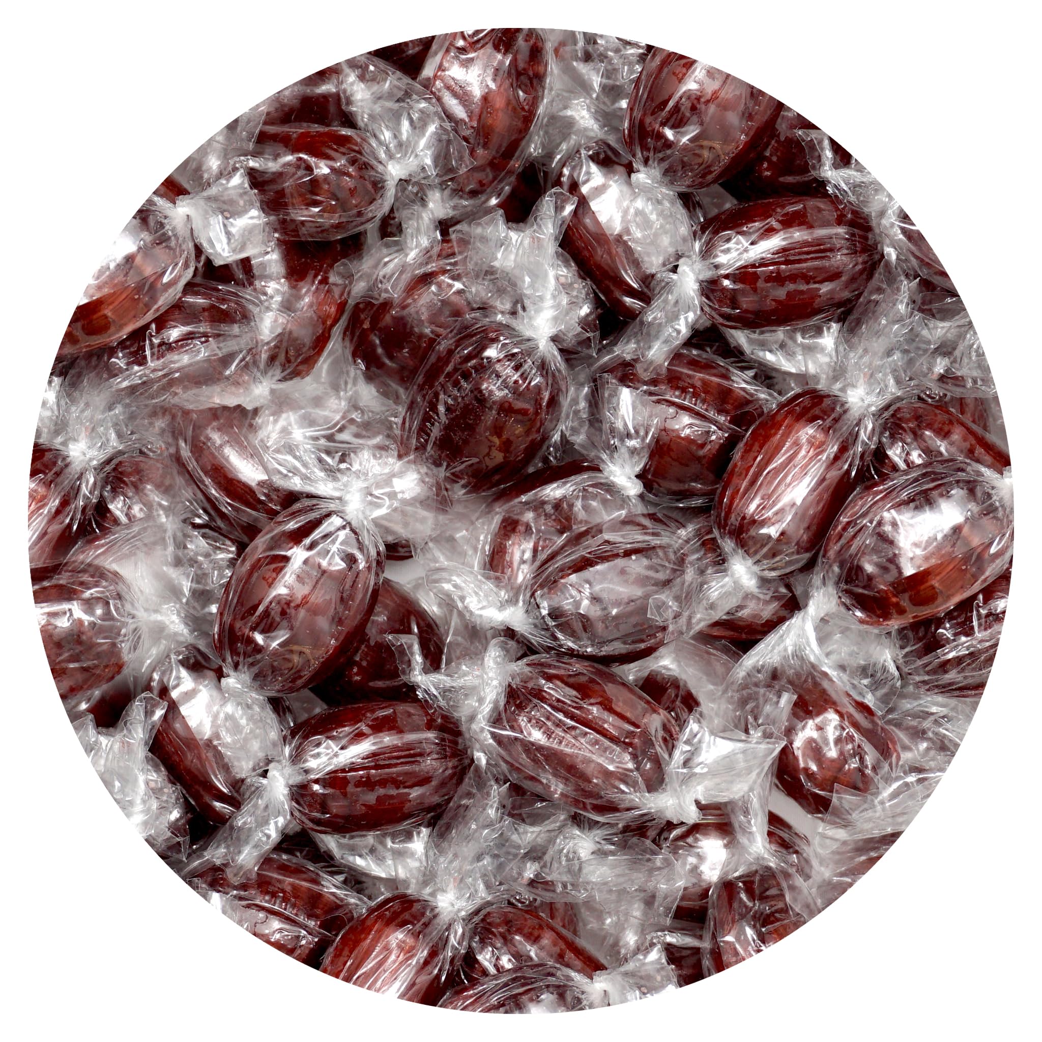 Root Beer Barrels Hard Candy - 2lb Bulk Bag (Approximately 130 pcs) - Old Fashioned Hard Candy - Individually Wrapped Bulk Candy - The Hampton Popcorn