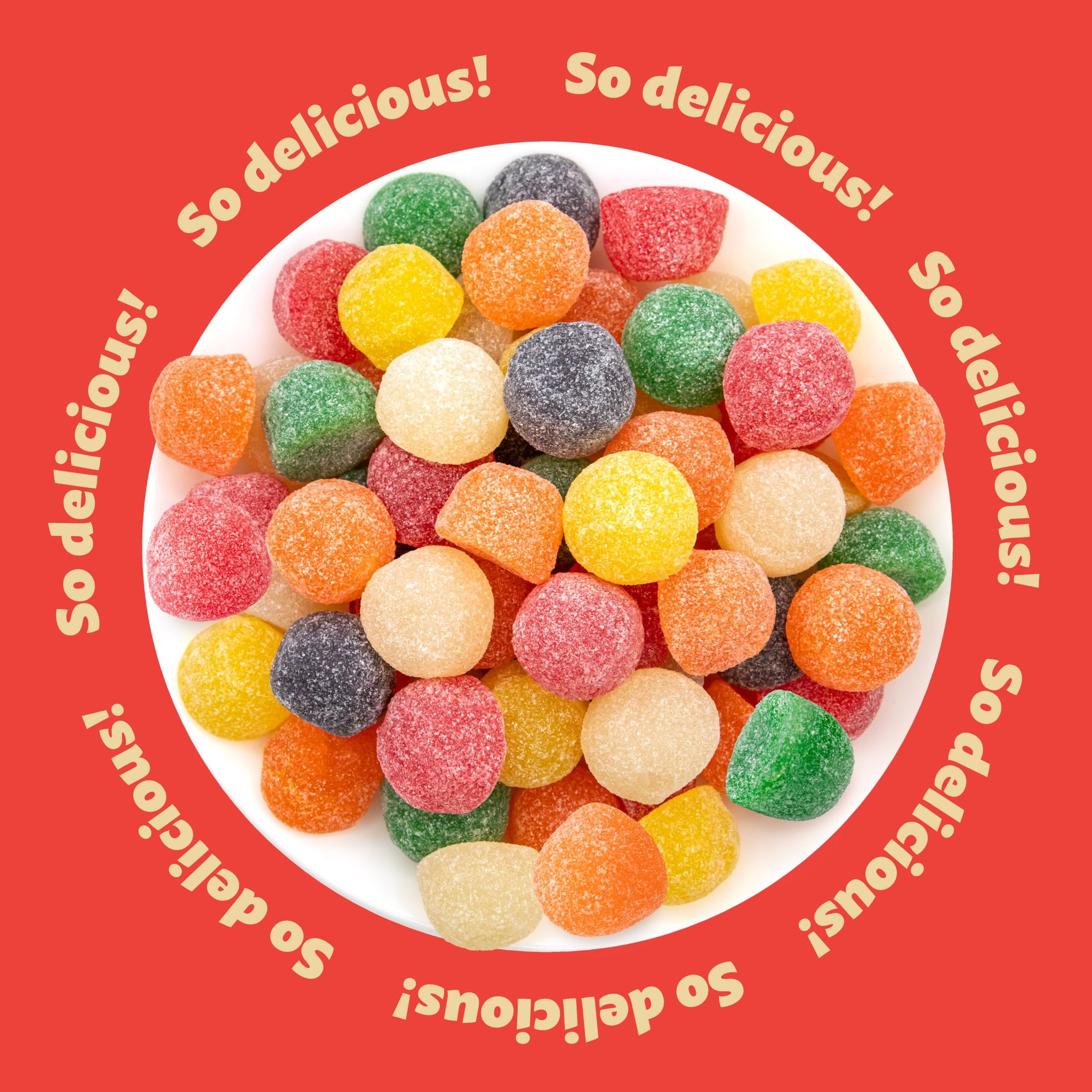 Gum Drops 2-Pound Pack | Giant Gumdrops Jelly Candy | Assorted Fruit and Licorice Flavors | Old Fashioned Gum Drops Candy for Holiday Buffets