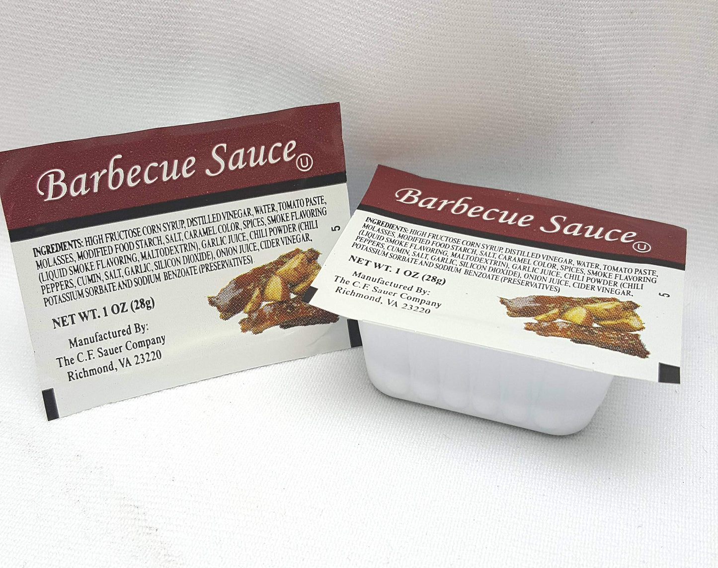 C.F. Sauer Foods Barbecue Sauce, 1 Ounce Cup - 100 per case.