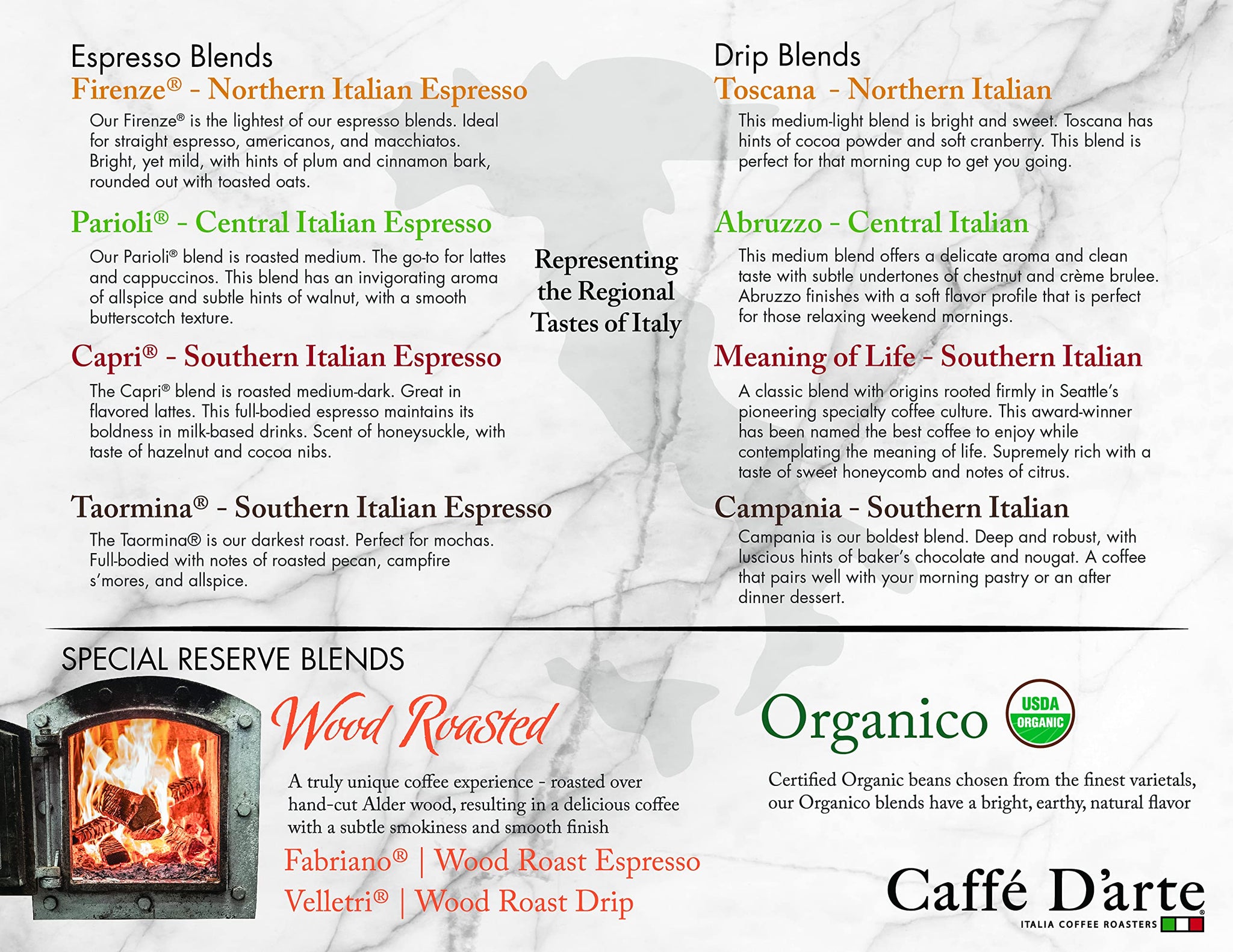 Caffe D’arte Campania Ground Coffee - Dark Roast, Bold & Robust, Roasted in Seattle, Crafted for Drip Coffee Makers, 12 oz