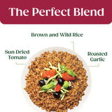 SEEDS OF CHANGE Certified Organic Brown and Wild Rice with Tomato & Roasted Garlic, Organic Food, 8.5 OZ Pouch