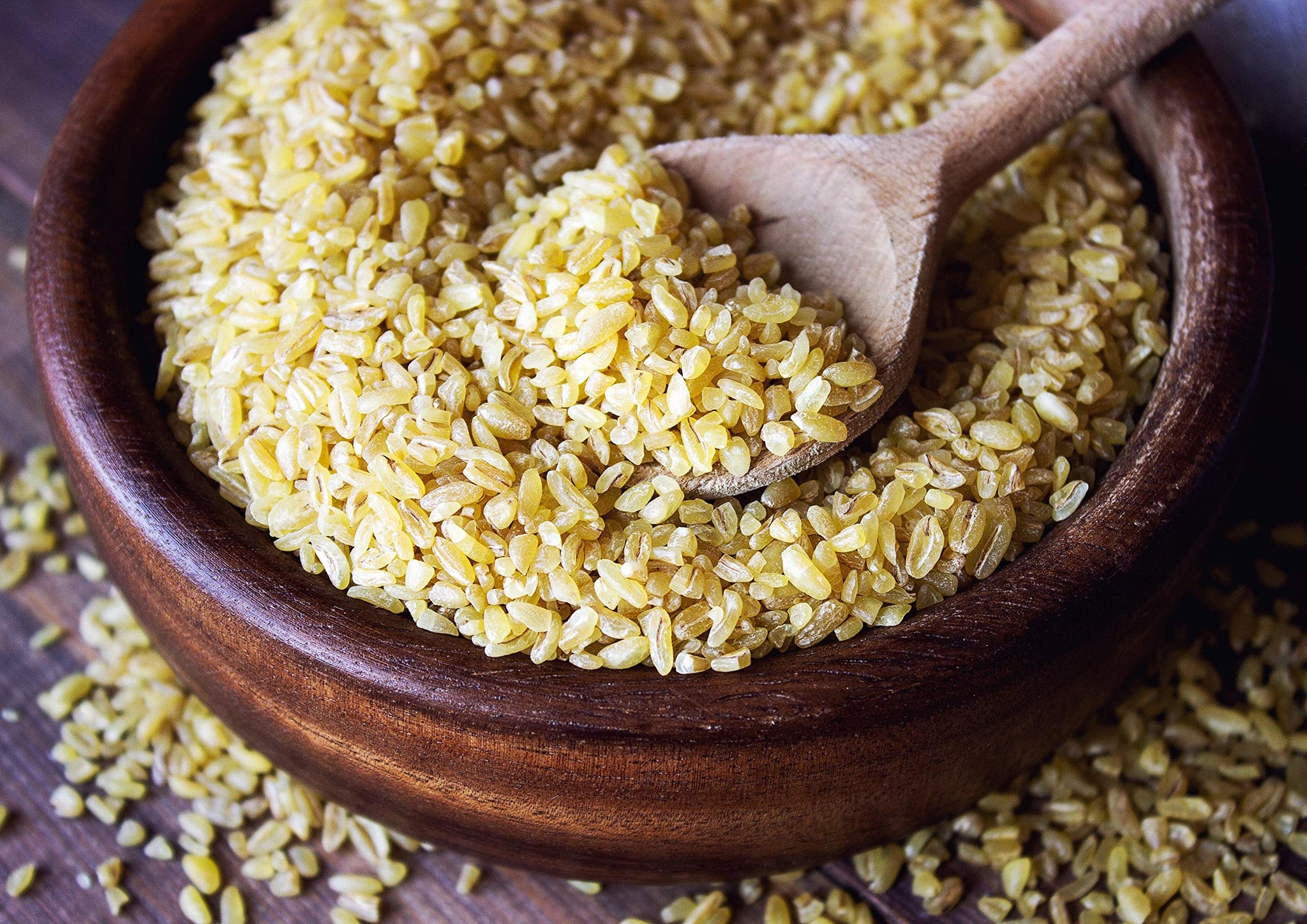 Organic Bulgur Wheat, 8 Ounces - Non-GMO Whole Grain, Parboiled Groats, Kosher Borghul Berries, Bulk Seeds, Coarse, High in Dietary Fiber, Manganese, Magnesium, and Copper.